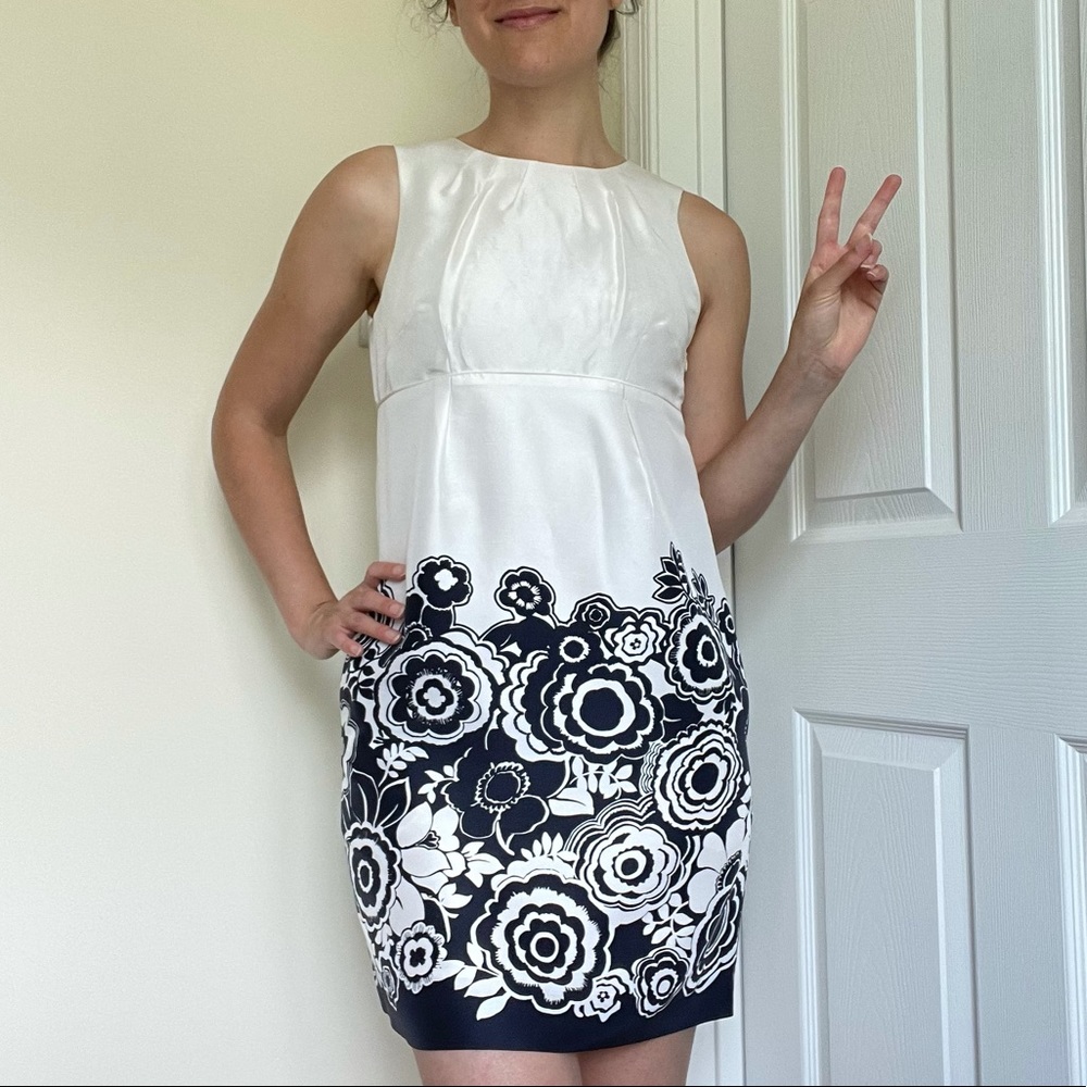 Banana Republic Babydoll Silk Floral Dress